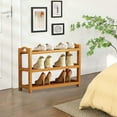 thumbnail image 6 of Hometravel Bamboo Shoe Rack, Multi-Tier Floor Storage Shelf, Space Saving Organizer for Entryway, Dormitory, or Apartment Use, 6 of 6