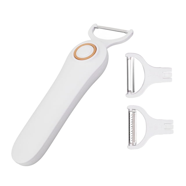 Electric Peeler, PTC Thermal Protector Safe Wear ABS Stainless Steel Rechargeable Peeler for Home