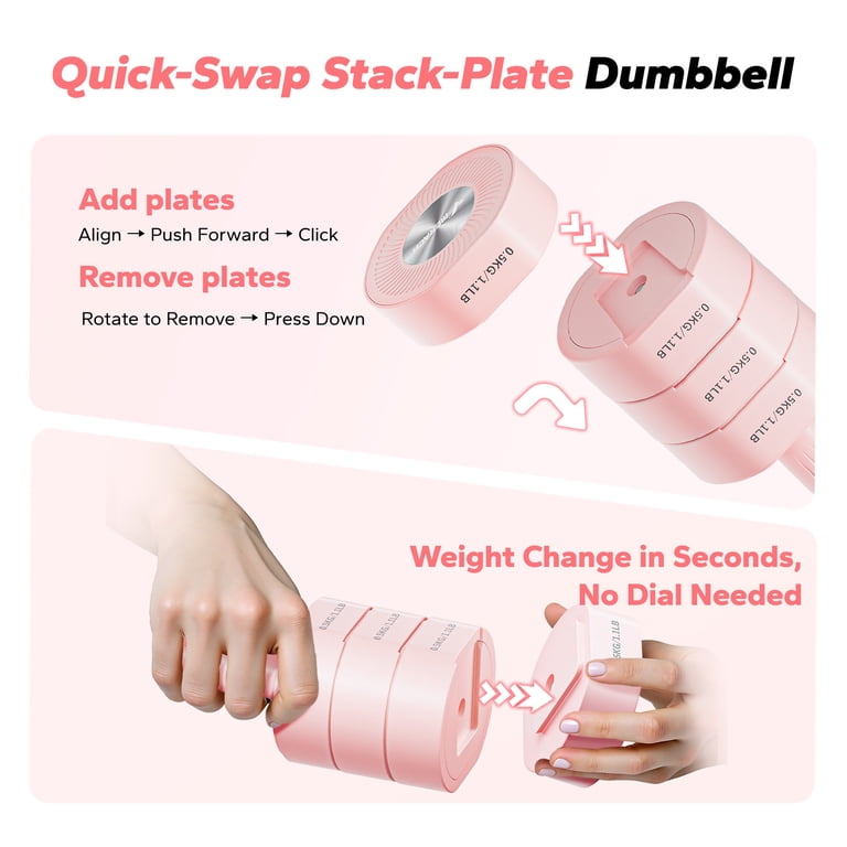 MERACH 4-in-1 Adjustable Dumbbell Set for Women photo 6