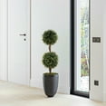 thumbnail image 7 of Barara King Set of 2 Artificial Boxwood Topiary Ball Trees, Faux&nbsp;Plants for Patio, Garden, Front Door, Balcony, Backyard, Green, 7 of 7