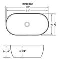 thumbnail image 4 of Ruvati 32 x 16 inch Bathroom Vessel Sink, 4 of 4