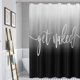 thumbnail image 2 of Get Naked Cortina De Ducha Extra Larga,Juego De Cortinas De Ducha De Tela De Poliéster con Ganchos Cortina De Baño De Calidad Hotelera, Lavable, 72 X 84,Degradado Blanco Y Negro, 2 of 5