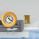 thumbnail image 2 of Reloj de pared,Reloj de pared redondo moderno y silencioso para dormitorio,Marco de fotos,Soporte de resina para marco de fotos,colgador para tarjetas,Decoración de pared con collage de fotos, 2 of 8