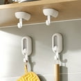 thumbnail image 3 of RKSTN Wall hook Wall-mounted And Hook With 360 Degree Rotation Vientiane Hook Foldable Small Adhesive Hook 2PCS, 3 of 7