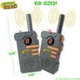 thumbnail image 4 of Nature Bound: Walkie Talkies - Gray & Orange - 2pc Communicating Toy Set, 2 Mile Range, 8 Channels, Built-In Flashlight, 462 MHz, Belt Clips, Kids 5+, 4 of 9