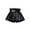 Black, variant on WOYY Little Girls High Waist Pu Leather Pleated Skirt with Liner Shorts, Sizes 1-14