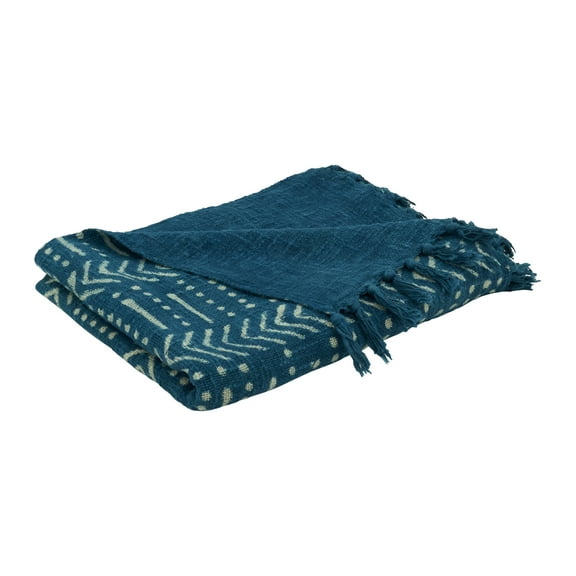 Saro Lifestyle Mudcloth Throw Blanket