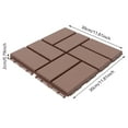 thumbnail image 2 of Fichiouy 36 Pcs Plastic Composite Interlocking Deck Tiles Decking Flooring Deck Interlocking for Patio Garden Porch Living Room 12"x12", 2 of 15