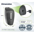 thumbnail image 5 of Alpine Manual Soap Dispenser Wall Mount - Commercial Soap Dispenser Wall Mounted for Liquid Soap & Hand Sanitizer Perfect for Bathroom, Kitchen, Refillable 800 ml Capacity (Grey), 5 of 10