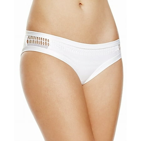 Becca Womens Swimsuit - Becca By Rebecca Virtue NEW White Women Large L Bikini Bottom Swimwear