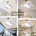 thumbnail image 5 of Kieccall LED Fan Light Remote Control E27 Socket High Power Foldable Wide Voltage Lamp for Home Ceiling, 5 of 5