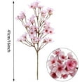 thumbnail image 2 of 6 Pcs Artificial Cherry Blossom Branches,Bexikou 16 inch Silk Faux Flowers,Fake Cherry Blossom Flowers Arrangement for DIY Home Wedding Tree Party Decor Pink, 2 of 7