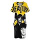 thumbnail image 4 of Ilustration Band Legend Musical Poster Loose Pocket Dress dress women summer prom dress 2025, 4 of 7