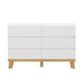 thumbnail image 6 of 47.24" 6-Drawers MDF Storage Cabinet,for Bedroom,Living Room,Dining Room,Hallways,White, 6 of 9