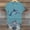 #0262-Blue, variant on Uootdi Summer Short Sleeve Shirts for Women Crewneck Cute Animal Denim Patchwork Printed Tshirts Fall Fashion Casual Trendy Basic Tops Gift