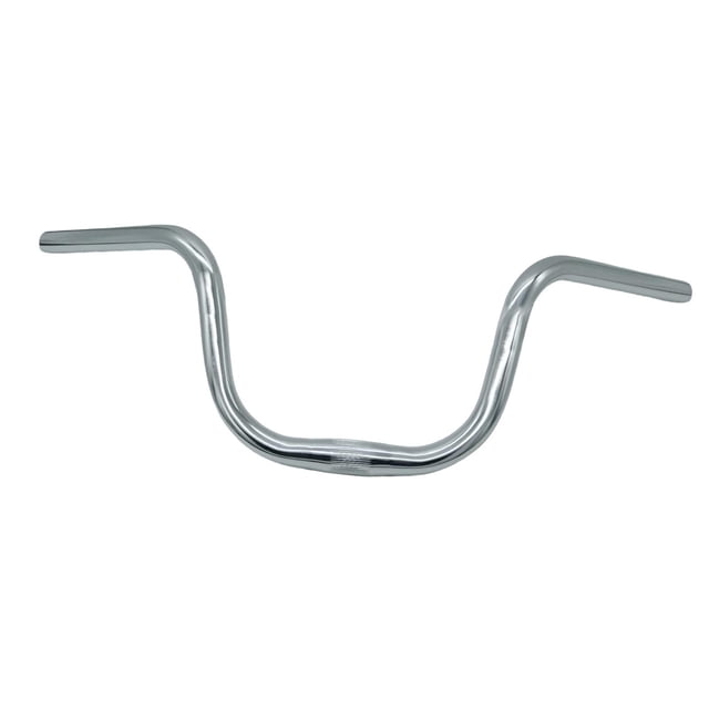 Manillar de bicicleta plegable de aleación de aluminio con una longitud de 23,6 pulgadas y un diámetro de Plateado