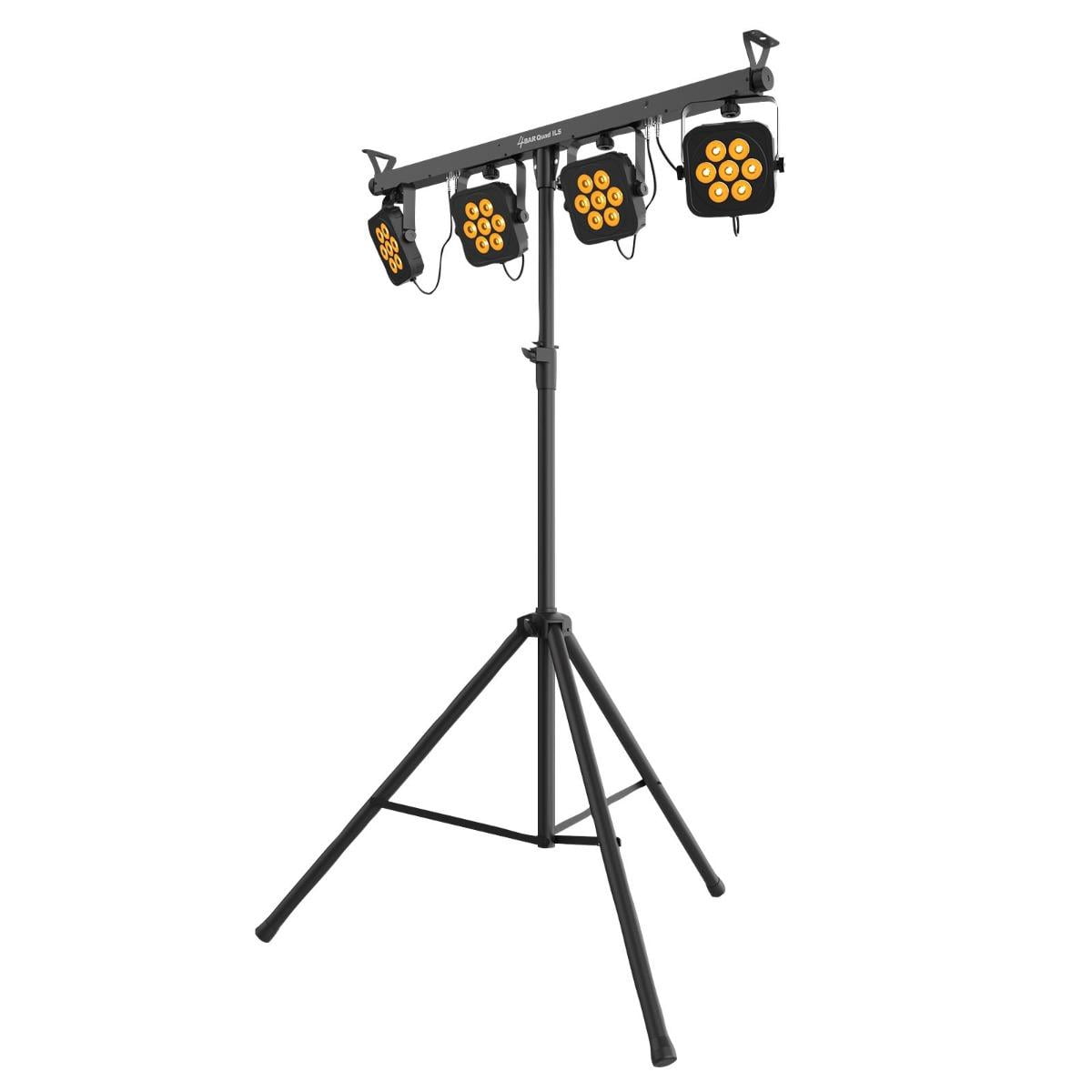 Chauvet DJ 4Bar Quad ILS Complete RGBA LED Wash Lighting Solution with Fog Machine Package