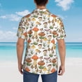 thumbnail image 6 of Daiia Mushrooms Hawaiian Shirt for Men Gentle Cotton Regular Short Sleeve Casual-Medium, 6 of 9