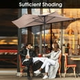 thumbnail image 5 of Costway 97.20 Inches Beige Patio Umbrella, Water-Resistant, 5 of 9