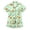 H58 Light Green, variant on SJLDQY Halloween Girls' Satin Pajamas 2 Piece Short Sleeve Ghost Pumpkin Shirts Shorts Loungewear Sets Casual Sleepwear Button Down Pj Sets for Girls