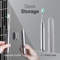 thumbnail image 7 of AquaSonic Icon Slim Electric Toothbrush - For Adults and Kids, Magnetic Holder, Travel Case, Rechargeable (Silver), 7 of 7