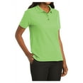 thumbnail image 4 of Yellow Rooster Women's Silk Touch Classic Female Polo Shirt Lime S, 4 of 6