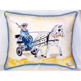 thumbnail image 1 of Betsy Drake HJ516 Coussin Carrossier & Cheval Grand Intérieur & Extérieur 16 x 20, 1 of 1