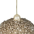 thumbnail image 3 of Northlight Glittered Beads Christmas Ball Ornament - 4" - Gold, 3 of 7