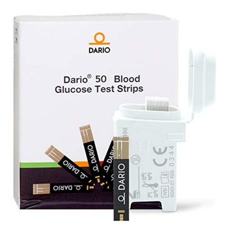 50 Dario Blood Glucose Test Strips for The Dario and Dario LC Blood Glucose Monitoring System. Great for Diabetics to Keep Track of Blood Sugar (The Best Blood Glucose Monitoring System)