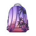 thumbnail image 3 of Hawaii Tropical Wind Palm Leaves Print Backpack: Perfect Gift for High School College Students, Durable Lightweight Laptop Daypack, Large Capacity for Campus Commute, 3 of 6
