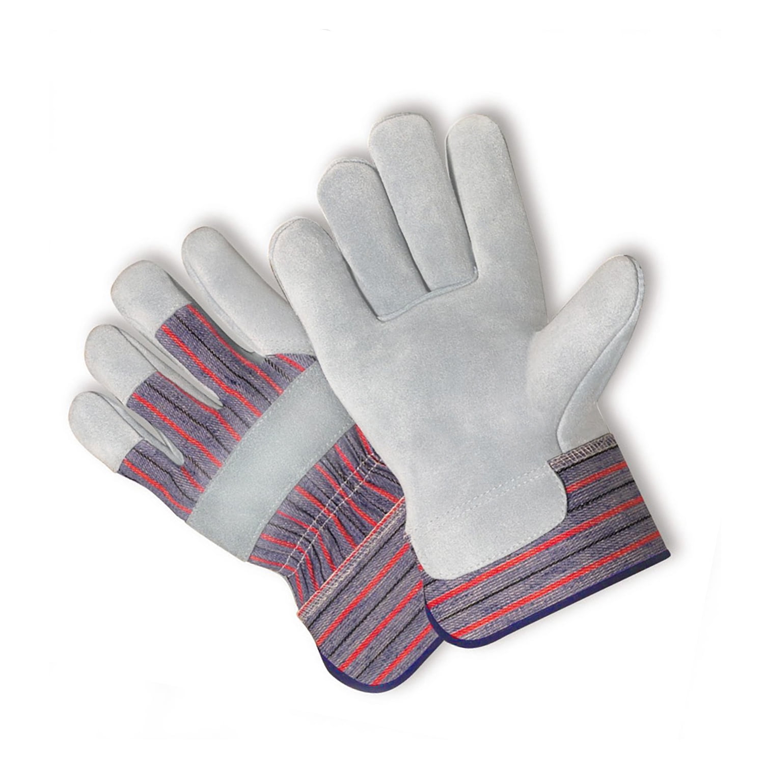 LP4300-XL-2PK, Leather Palm Work Gloves, Safety Cuff, 2 Pair Value Pack