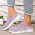 thumbnail image 4 of Rokment Womens Orthopedic Clogs Backless Walking Slides Sandals Lightweight Comfortable Mesh Athletic Nursing Driving Arch Support Mules Slip on Casual Sneakers Summer Fall Light Purple Size 8, 4 of 5