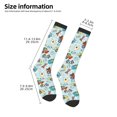 thumbnail image 2 of Wukai Cartoon Car Racing for Contrast Color Stockings, Sports Fitness Adult Long Socks, Unisex, 2 of 6