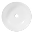 thumbnail image 5 of JONATHAN Y 15.5" Round Bathroom Vessel Sink, White Ceramic Vanity Top Basin, Modern Bathroom Sink Above Counter, Porcelain Vanity Sink Bowl, for Lavatory and Powder Room, SNK1008A, 5 of 7