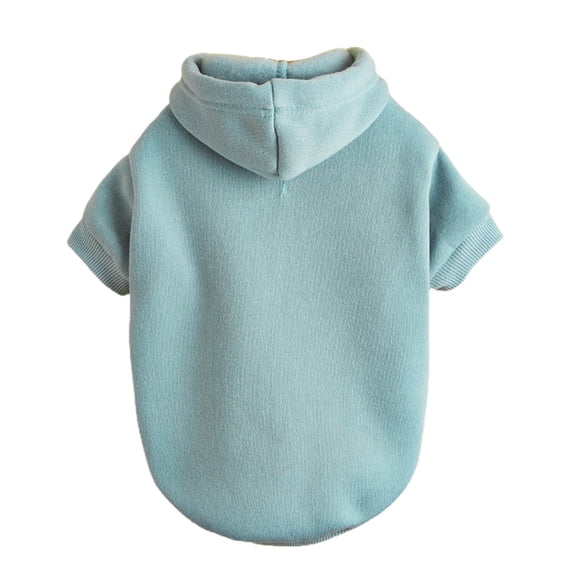 Pet Sweatshirt Solid Color Keep Warmth Soft Texture Fashion Pet Hoodie Costume for Autumn