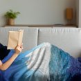thumbnail image 3 of Ice Berg Soft Flannel Fleece Throw Blanket, Antarctic Scene with High Snowy Formations in the Ocean, Cozy Plush for Indoor and Outdoor Use, 50" x 70", Cobalt Blue Sea Blue, by Ambesonne, 3 of 5