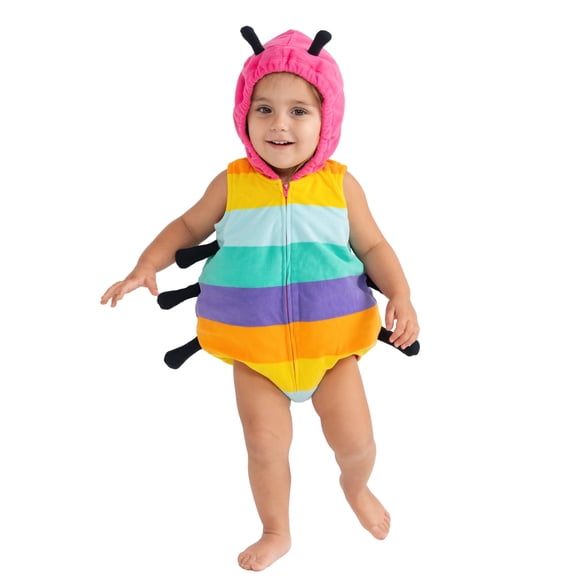 Dress Up America Beetle Costume for Babies - Colorful Caterpillar Romper Costume for Infants