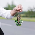 thumbnail image 1 of Llavero metálico de fútbol con colgante para coche o llaves, accesorio de aleación duradera para regalo de fanático del fútbol, 1 of 5