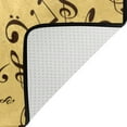 thumbnail image 4 of SKYSONIC Lightweight Soft Area Rugs Vintage Musical Background with Piano and Notes Floor Mat Doormat for for Rooms Entrance Hardwood Floor Living Room Nursery Rugs, 31x20 inch, 4 of 6