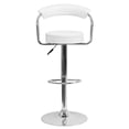 thumbnail image 3 of Home Square25" to 33" Adjustable Bar Stool with Arms in White - Set of 3, 3 of 7