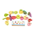 thumbnail image 2 of Juguete de madera para ensartar frutas, juego de cuentas con formas a juego, juguetes educativos preescolares para ensartar frutas, ideal para regalos, 2 of 10