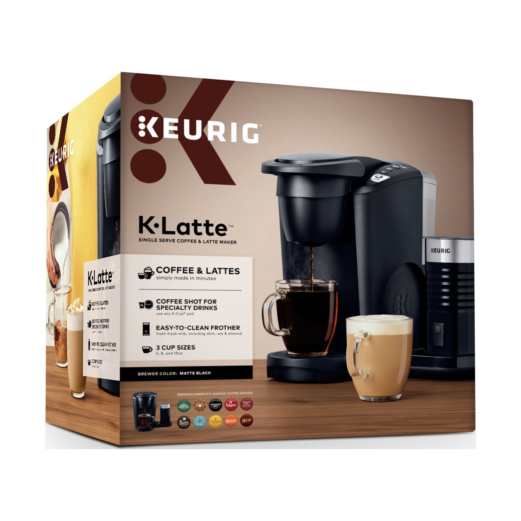 Keurig K-Latte Single Serve K-Cup Coffee and Latte Maker, Black - image 12 of 12