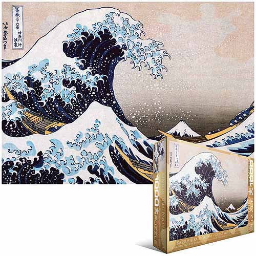 Toy 1000pcs Preschool Eurographics Great Wave Kanagawa by Hokusai Puzzle for sale online 