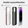 thumbnail image 3 of Compatible with iPhone 16 Pro Case Double Layer Leopard Print Design PC Bumper Protective Phone Cases Scratch Resistant Cover for Women Girls Leopard, Pink, 3 of 7