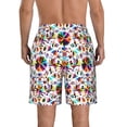thumbnail image 3 of Kdxio Mexican Bright Style Pattern Mens Casual Shorts - Drawstring Summer Beach Sports Shorts for Men, 3 of 9