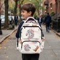thumbnail image 2 of Jeiento Floral Cowgirl Horse Backpack for Girls, 17 Inch Lightweight School Bag for Ages 9-12, Elementary Backpack with 600D Breathable & Multi-Pockets, 2 of 7