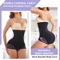thumbnail image 6 of Eleady Women High Waist Butt Lifter Tummy Control Shapewear Waist Trainer Panty Seamless Cincher(Black X-Large/XX-Large), 6 of 8