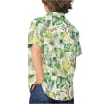 thumbnail image 4 of Binienty Green Monstera Leaf 3t Hawaiian Shirt Girl Trendy Girls Button Up Hawaii Shirt Comfortable Breathable Collared Blouse Lightweight Children Tropical Outfits, 4 of 7