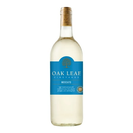 Oak Leaf Vineyards Moscato White Wine International, 750 ml Bottle, 10% ABV