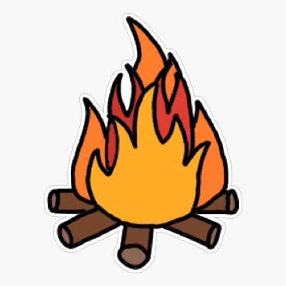 Camp Fire Outdoor Adventure Vinyl Decal Sticker